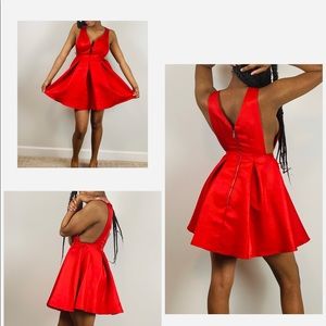 Satin Red dress